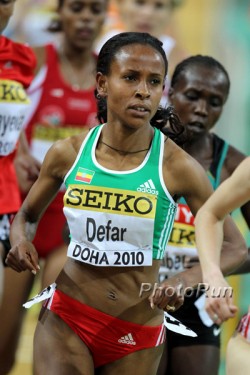 Yet another world indoor victory for Meseret Defar. © www.photorun.net