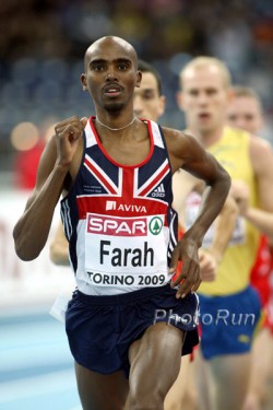 Mo Farah wins the 3,000m in Turin. © www.photorun.net