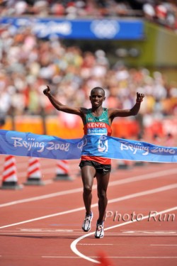 The Olympic champion, Sammy Wanjiru, has decided not to run the Berlin Marathon. © www.photorun.net
