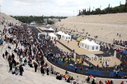 The ancient Panathinaikon Stadium: finish of the historic Athens Marathon. © www.photorun.net