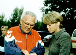 Uta's first coach: Heinz Lüdemann. © Victah Sailer