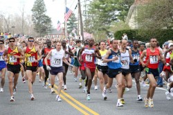 Each year the Boston Marathon takes places on the traditional New England Patriots Day… © www.photorun.net