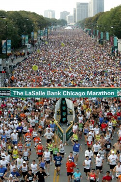 The Start of the 30th Chicago Marathon. © www.photorun.net