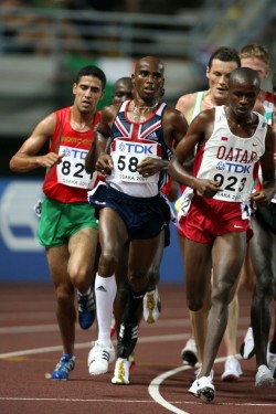 Mo Farah (center) is the top favorite for the 10,000m. © www.photorun.net