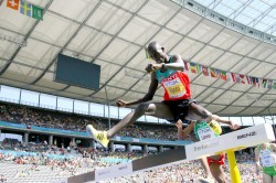 Brimin Kipruto remains optimistic at the Kenyan chances to take all three medals at the World Championship 3,000m steeplechase. © www.photorun.net