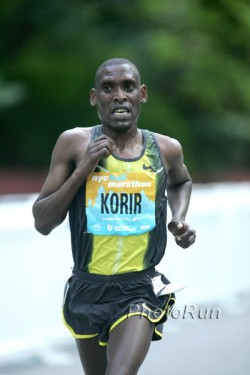 KIMbia’s John Korir, seen here at the 2007 NYC Half Marathon, is victorious in Boston. © www.photorun.net