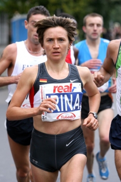 London Winner Irina Mikitenko will not race in Beijing. &copy;&nbsp;www.photorun.net