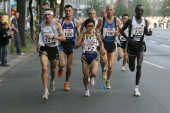 Mizuki Noguchi at last year's edition of the Berlin Marathon. © Victor Sailer