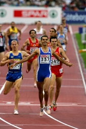 Mehdi Baala defends 1500m title in Gothenburg. © Photo Run / Jiro Mochizuki