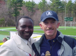 Jack Fultz with fellow Boston Marathon champion (1996 and 1998) Moses Tanui. © private