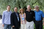 Mark Milde (Berlin), Guy Morse (Boston), Mary Wittenberg (New York), Carey Pinkowski (Chicago) and David Bedford (London/from left to right).