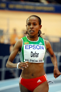 newspicn881 Meseret Defar won her third world indoor title in Valencia. © www.photorun.net