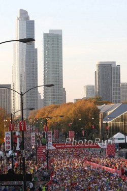 The start of the 2010 Chicago Marathon. © www.photorun.net