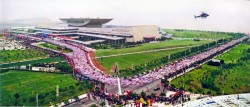 A record turnout at the Xiamen Marathon on Saturday. © Xiamen Marathon