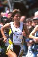 Boston-Marathon 1997: Uta finishes fourth © Victor Sailer