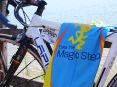The Running Girl is resting on Uta's bike after the PMC. © private