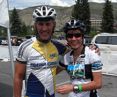 Joe Friel and Uta at the Colorado River Ride 2008, the biggest fundraiser for SOS Outreach. © private 