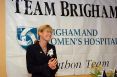 Uta at Team Brigham's Pasta Party