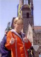 Uta at the Kids Run of the Boston Marathon 2005 
