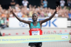 Abel Kirui has become Kenya's latest champion by winning the marathon. © www.photorun.net