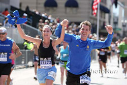 The finish line of the Boston Marathon ... © www.PhotoRun.net