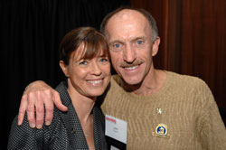 Jack Fultz and Uta at the Dana-Farber Marathon Challenge Pasta-Party. © private