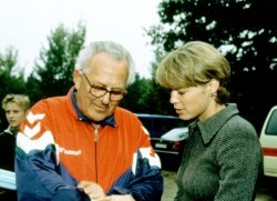 Uta's first coach: Heinz Lüdemann. © Victah Sailer