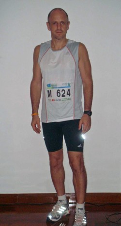 After—just hours before the Bangkok Marathon in 2008.