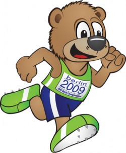 ‘Berlino’—the beloved mascot of the World Championships 2009 in Berlin. © IAAF 2008 TM