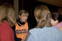 Run for Research team members meet with Uta. © private