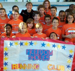 Proud school children before the run. © Take The Magic Step®