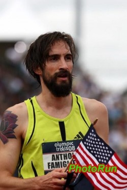 Olympian Famiglietti at the 2008 U.S. Olympic Trials. © www.photorun.net