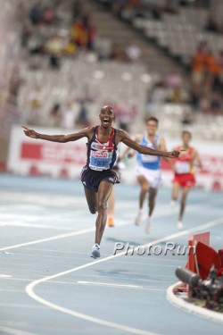Mo Farah triumphs in Barcelona. © www.photorun.net