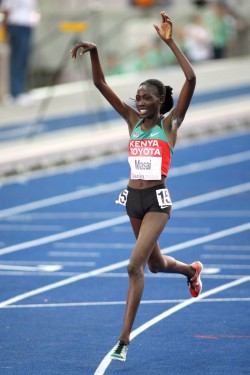Linet Masai triumphs in Berlin's Olympic Stadium. © www.photorun.net