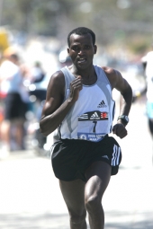 Last year's winner in Boston Hailu Negussie from Ethiopia. © Victah Sailer