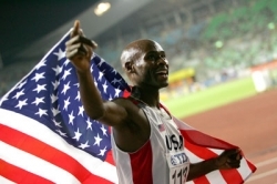 Bernard Lagat after his victory in Osaka. © www.photorun.net