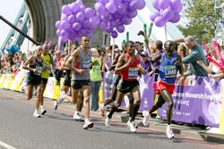 Some of the lead pack at last years London Marathon. © www.photorun.net