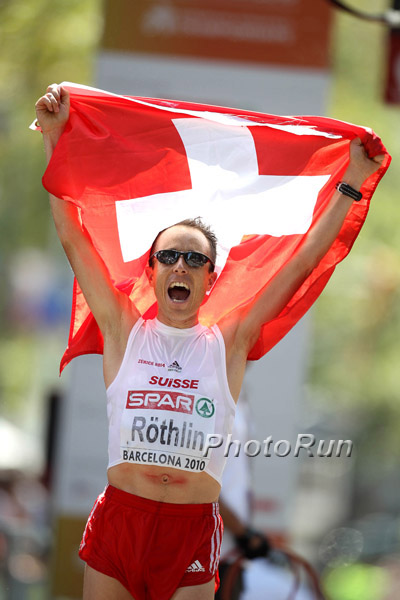 Viktor Röthlin celebrates a magnificent comeback in Barcelona © www.PhotoRun.net