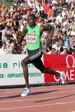 David Rudisha on his way to the world record in Rieti. © www.photorun.net