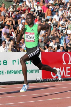 David Rudisha on his way to the world record in Rieti. © www.photorun.net