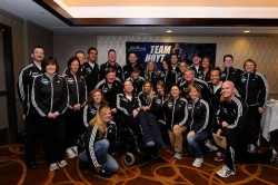 Dick and Rick Hoyt, Jim Boyle, and the Boston Marathon Team 2011. © Courtesy of John Hancock, Team Hoyt/Stu Rosner Dick and Rick Hoyt, Jim Boyle, and the Boston Marathon Team 2011. © Courtesy of John Hancock, Team Hoyt/Stu Rosner