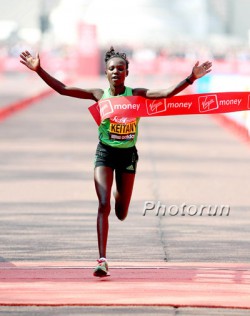 Mary Keitany triumphed in London during the spring of 2011. © www.photorun.net