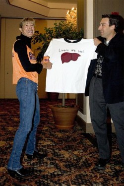 Livers are cool T-Shirt (American Liver Foundation, 2005). © Norman J. Lang