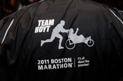 © Courtesy of John Hancock, Team Hoyt/Stu Rosner © Courtesy of John Hancock, Team Hoyt/Stu Rosner