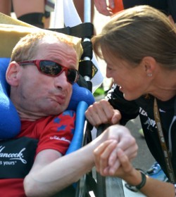 Congratulations Rick, on your 30th Boston Marathon. © Mariko Takahashi