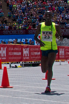 Allan Kiprono of Team Kenya placed second. © Morgan McKenna