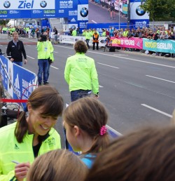 At the finish line of the Berlin Marathon... © Take The Magic Step®