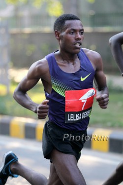 Lelisa Desisa, seen here in New Delhi in 2010, placed first in The Hague with a personal best. © www.photorun.net