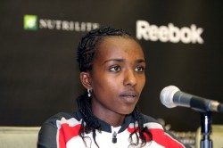 Tirunesh Dibaba, pictured here at the 2008 Boston Indoor Games, triumphed in Madrid after a long break due to injury. © www.photorun.net