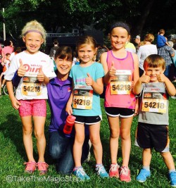 Little champions enjoyed a speedy Dick Lytie Children’s Run on Friday. © Take The Magic Step